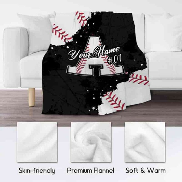 Custom Baseball Blanket For Boys - Personalized Gift Ideas – Image 5