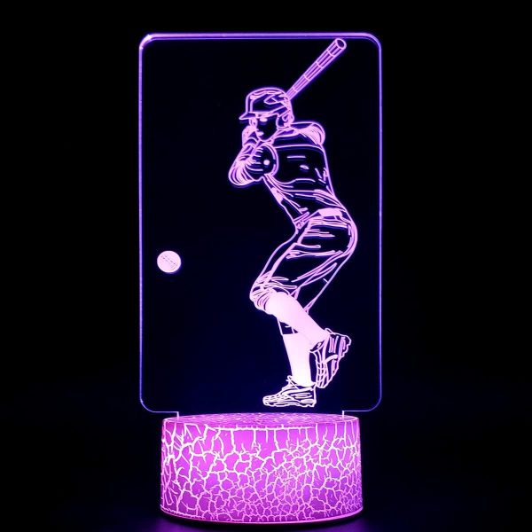 Top 3d Baseball Night Light - 7 Colors For Kids & Sports Fans - 画像 (4)