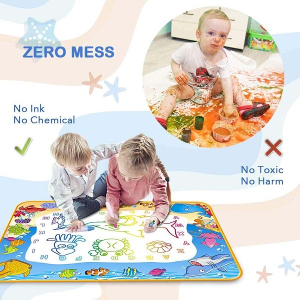 Magic Water Doodle Mat: Colorful Kids Art Toy - 画像 (3)