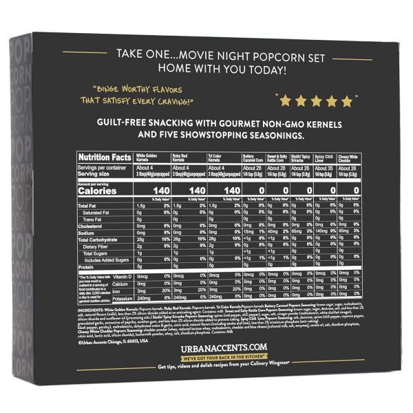 Urban Accents Gourmet Popcorn Variety Set (8-pack) – Image 2