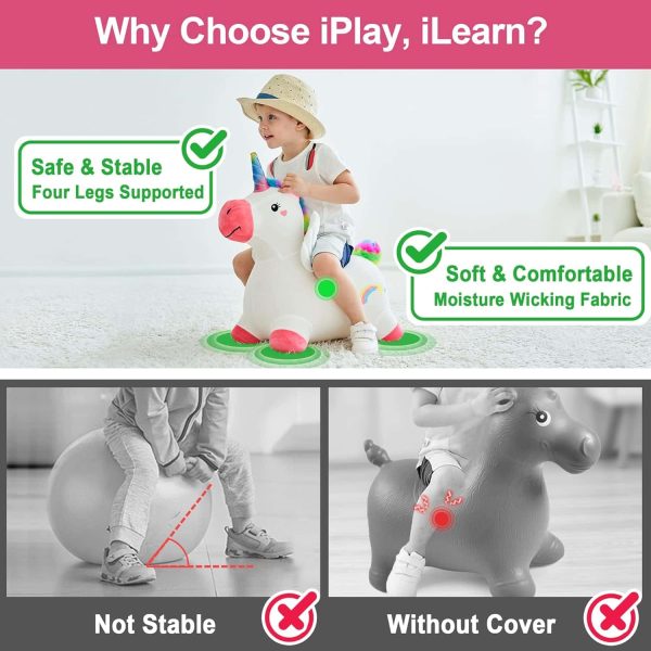 Hopping Unicorn Toddler Plush Bouncer Toy - Imagem 3
