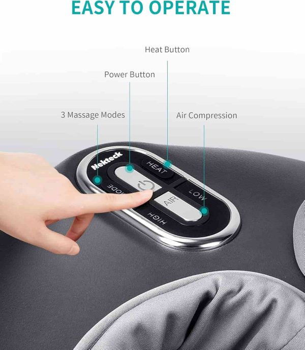 Nekteck Shiatsu Foot Massager Heat Therapy Relaxation – Bild 3