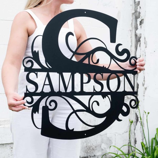 Personalized Metal Name Sign – Image 3
