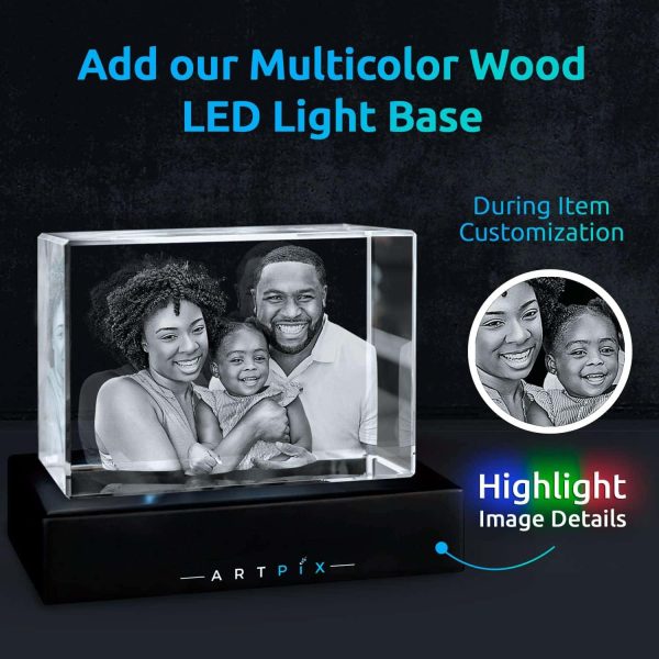 Personalized 3d Crystal Photo Gift Custom Picture - immagine 2