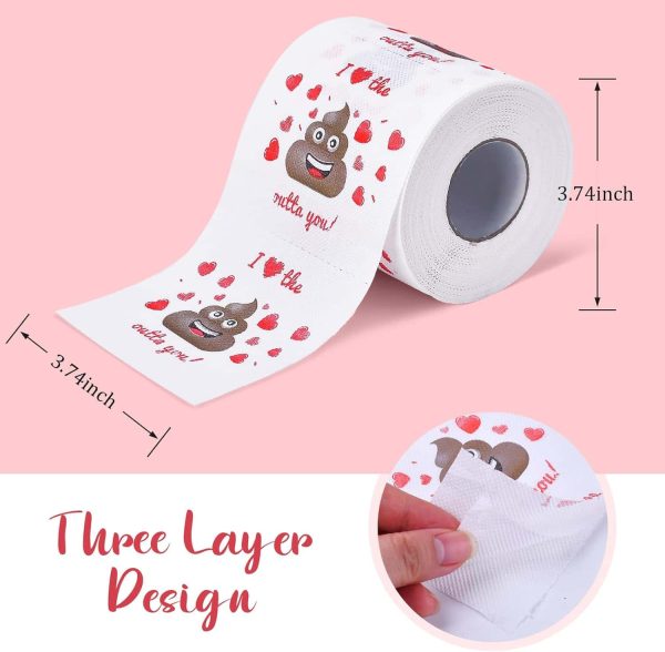 Valentine Romantic Gag Gifts Novelty Toilet Paper - Imagen 2