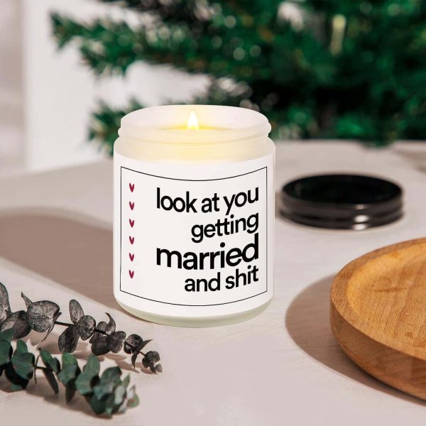 Baubledazz Bridal Candle: Lavender Soy Wax, Engagement Gift – Image 2