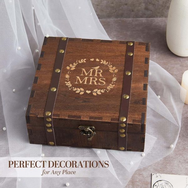 Aw Bridal Wedding Memory Box Wood Keepsake Gift – Image 2