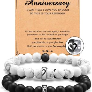 Ungent Them Couples Rings Bracelets Gift Set