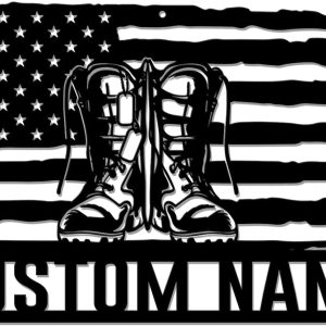 Veteran Led Metal Sign Patriotic Decor