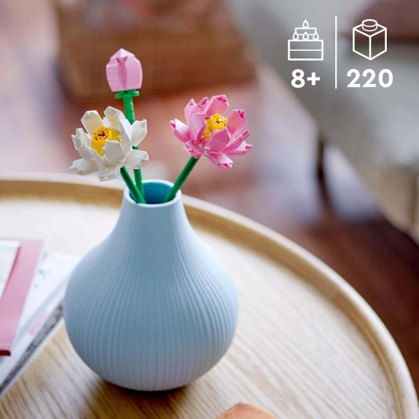 Lego Lotus Flower Toy: Kids Decorative Gift Display - Imagem 2