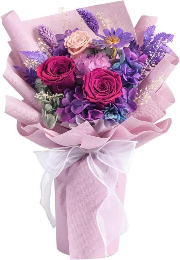 Lovenfold Preserved Purple Roses: Long-lasting Gifts