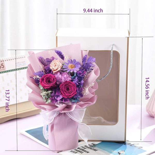 Lovenfold Preserved Purple Roses: Long-lasting Gifts - immagine 3