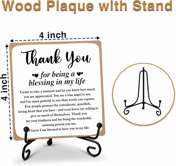 Grateful Blessing Wooden Plaque Decor Gift – Image 3