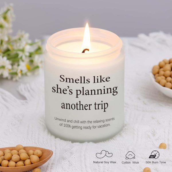 Travel Gifts Women Scented Candle Vacation Essentials - Imagen 2