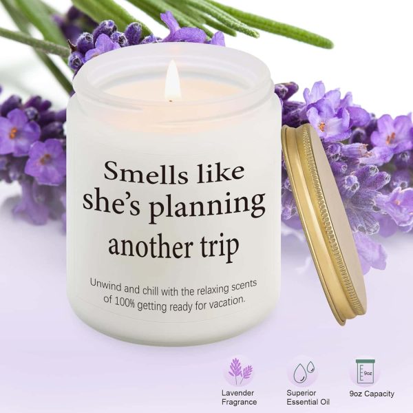 Travel Gifts Women Scented Candle Vacation Essentials - Imagen 3