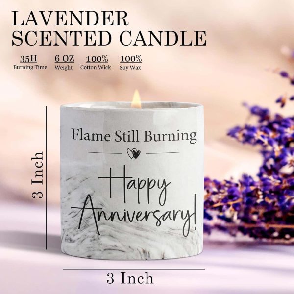 Anniversary Candle Romantic Gift Men Women Couples 6oz – Image 2