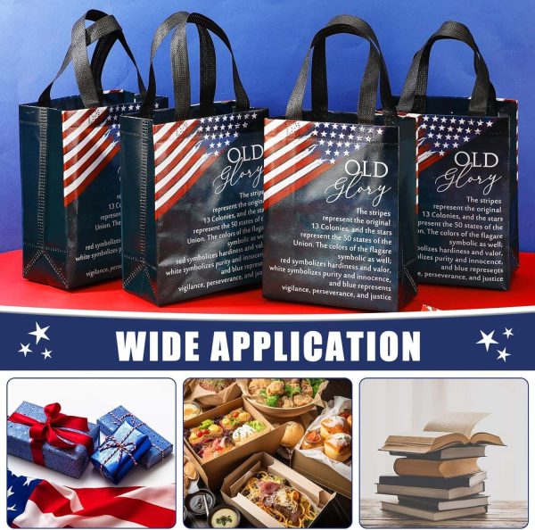 Patriotic American Flag Gift Bags 30 Pack – Image 3