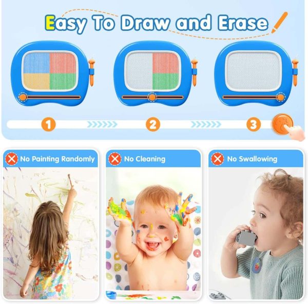Toddler Magnetic Doodle Board - Educational Sketch Toy - Imagen 3